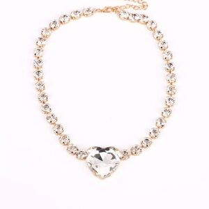 Elegant Gold and Silver Heart Necklace